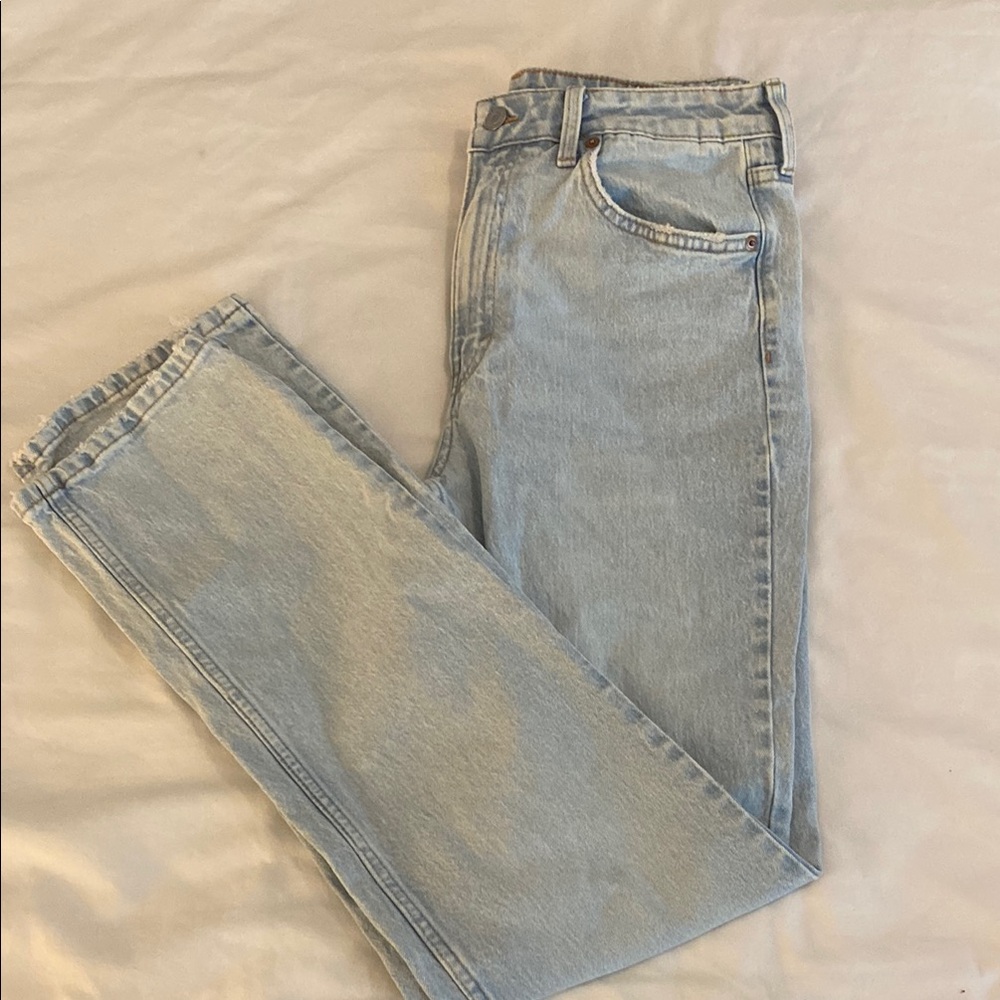 H&M Classic Light Blue vintage Straight high rise Jeans